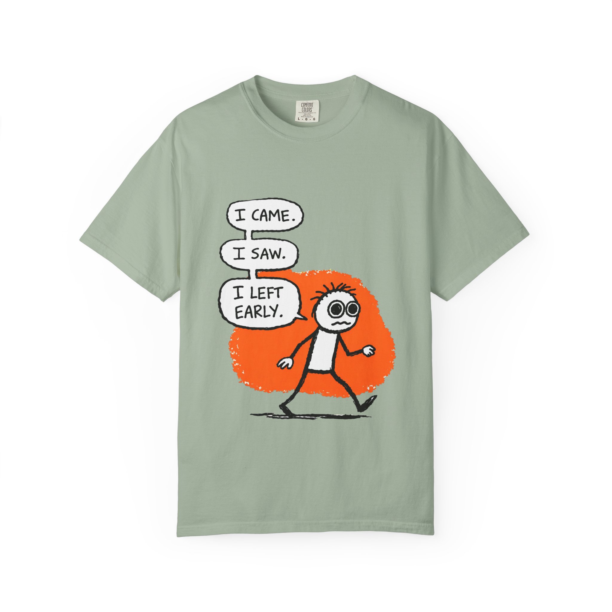 Graphic T-Shirt — "I Came. I Saw. I Left Early." Introvert Humor Tee - Image 9