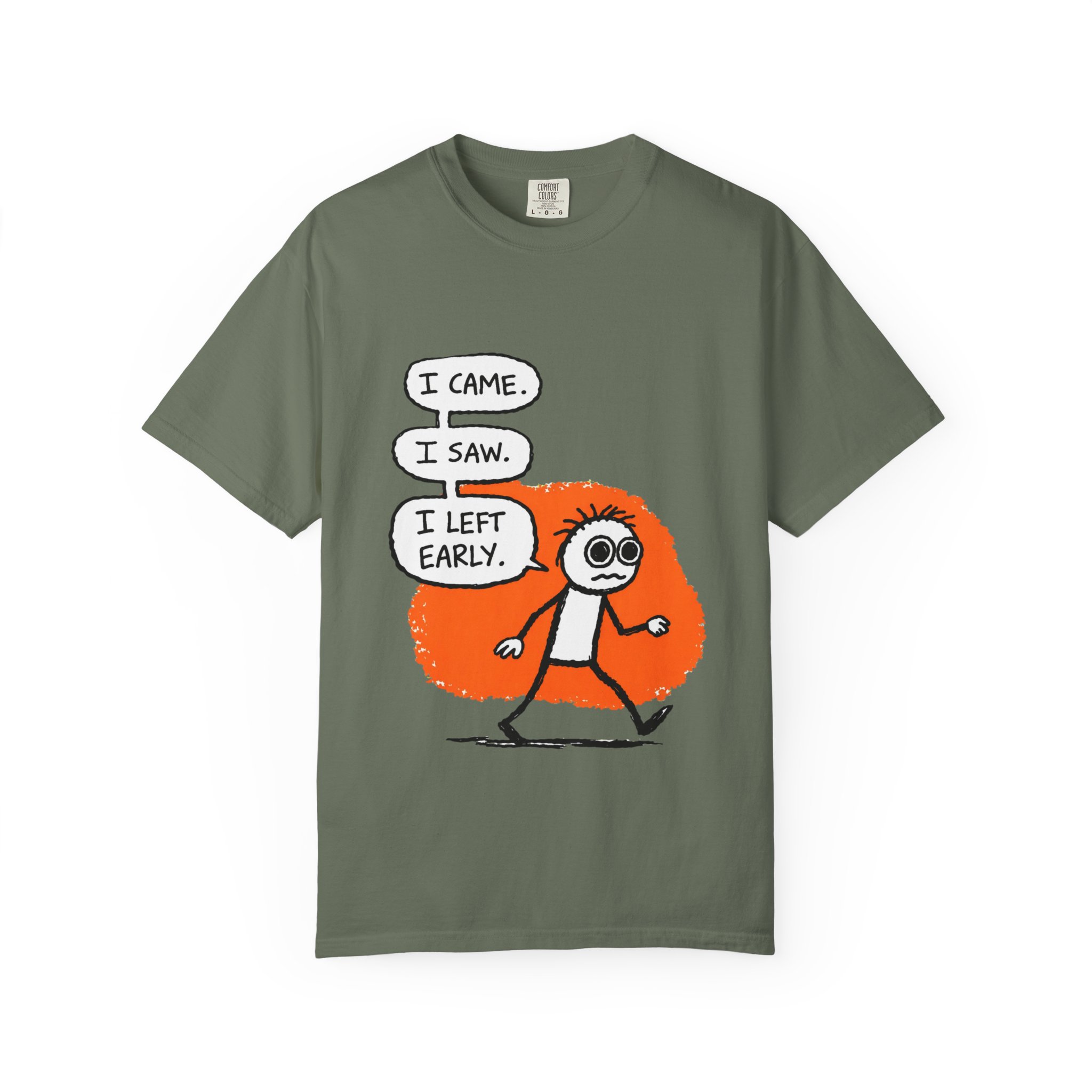 Graphic T-Shirt — "I Came. I Saw. I Left Early." Introvert Humor Tee - Image 13