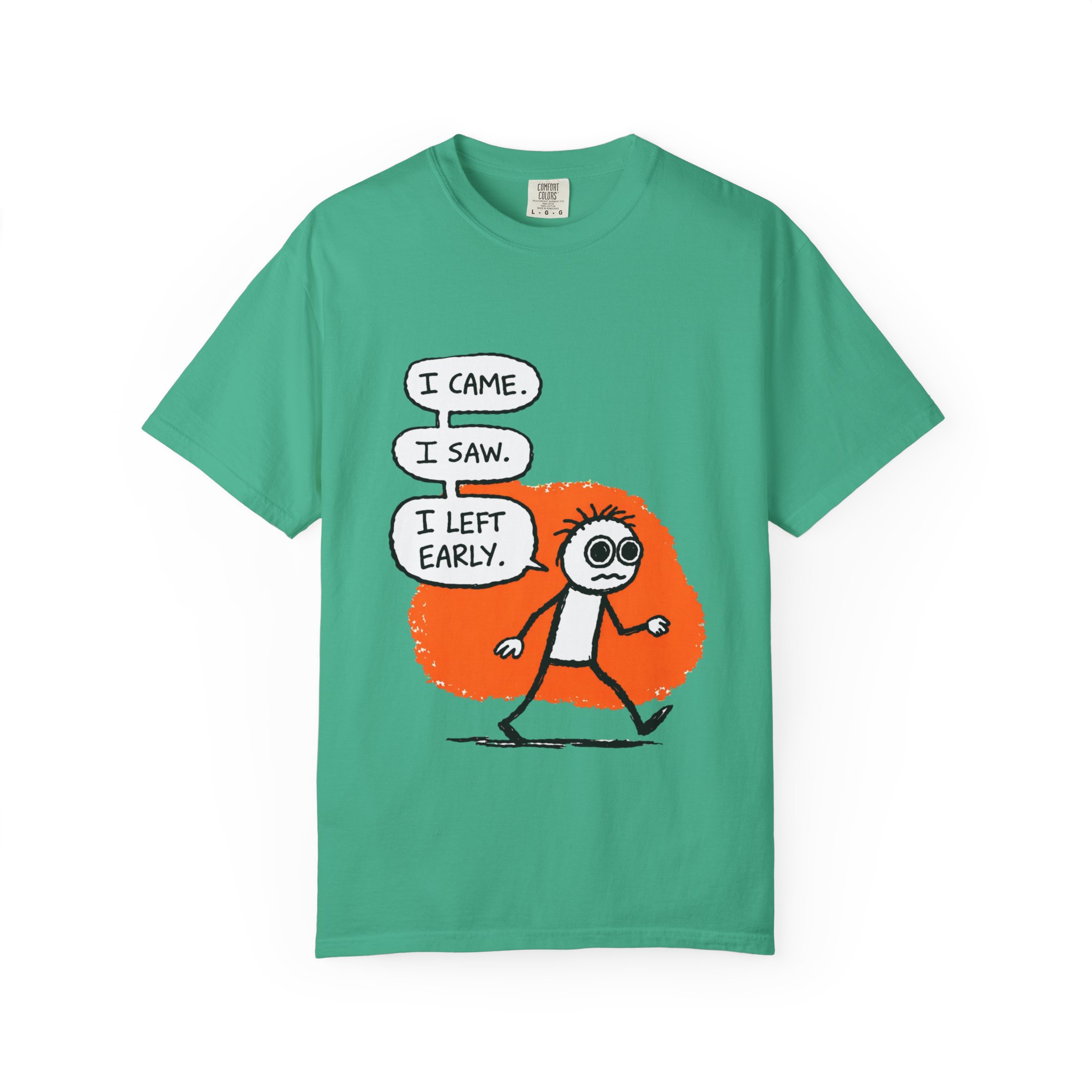 Graphic T-Shirt — "I Came. I Saw. I Left Early." Introvert Humor Tee - Image 21